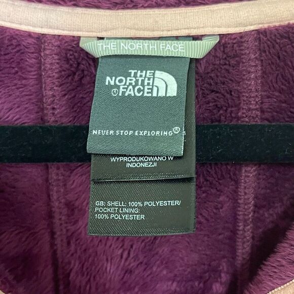 The North Face Women's Large Morning Glory Fleece Jacket Full Zip Purple Pink - Picture 4 of 12